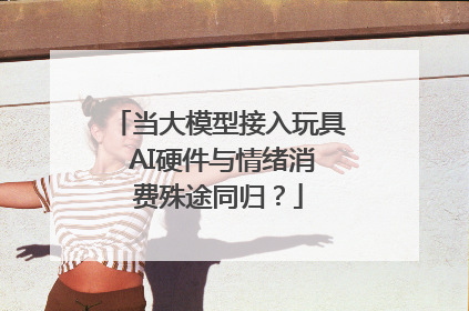 当大模型接入玩具 AI硬件与情绪消费殊途同归？