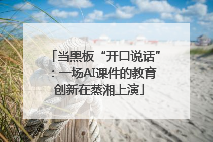 当黑板“开口说话”：一场AI课件的教育创新在蒸湘上演