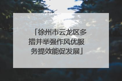 徐州市云龙区多措并举强作风优服务提效能促发展