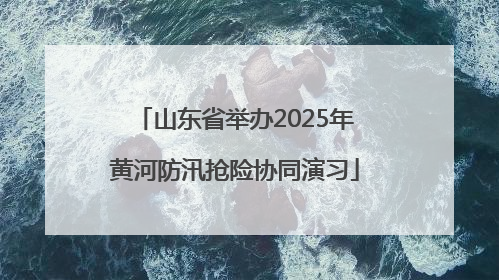 山东省举办2025年黄河防汛抢险协同演习