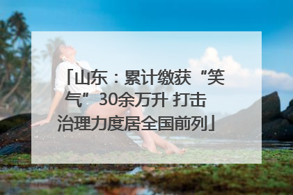 山东：累计缴获“笑气”30余万升 打击治理力度居全国前列
