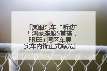 岚图汽车“听劝”！鸿蒙座舱5首搭，FREE+湾区车展实车内饰正式曝光