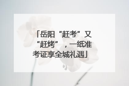 岳阳“赶考”又“赶烤”，一纸准考证享全城礼遇
