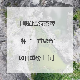 峨眉雪芽茶啤：一杯“三香融合”10日重磅上市