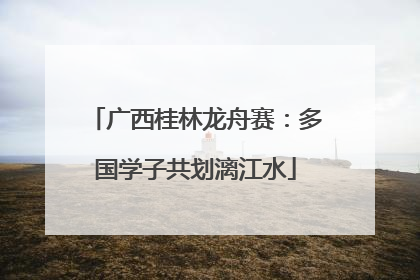 广西桂林龙舟赛：多国学子共划漓江水