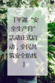 平湖“安全生产月”活动正式启动，全民共筑安全防线