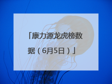 康力源龙虎榜数据（6月5日）