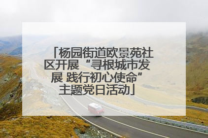 杨园街道欧景苑社区开展“寻根城市发展 践行初心使命”主题党日活动