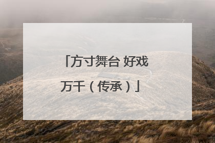 方寸舞台 好戏万千（传承）
