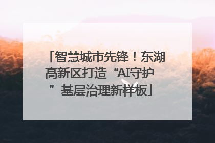 智慧城市先锋！东湖高新区打造“AI守护”基层治理新样板