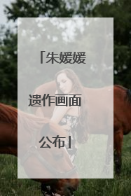 朱媛媛遗作画面公布