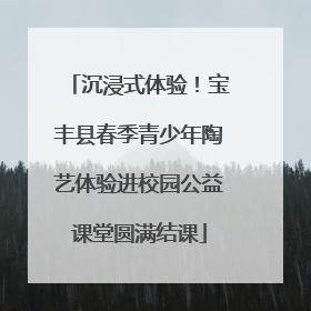 沉浸式体验！宝丰县春季青少年陶艺体验进校园公益课堂圆满结课