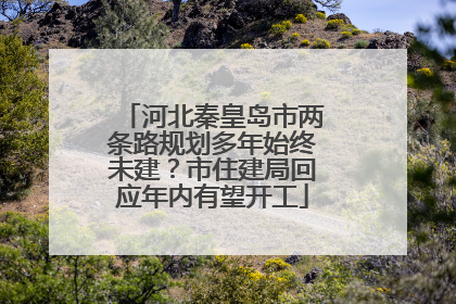 河北秦皇岛市两条路规划多年始终未建？市住建局回应年内有望开工