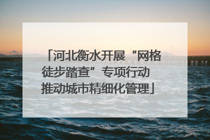 河北衡水开展“网格徒步踏查”专项行动 推动城市精细化管理