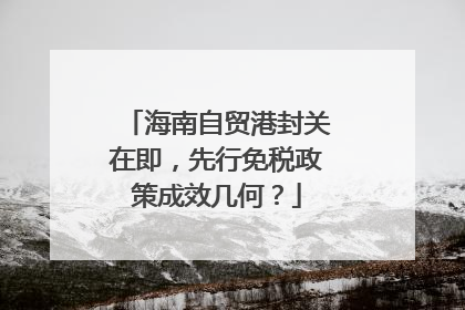 海南自贸港封关在即，先行免税政策成效几何？