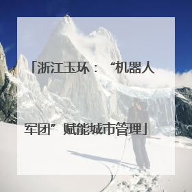 浙江玉环：“机器人军团”赋能城市管理