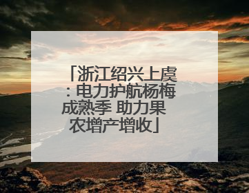 浙江绍兴上虞：电力护航杨梅成熟季 助力果农增产增收