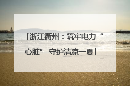 浙江衢州：筑牢电力“心脏” 守护清凉一夏