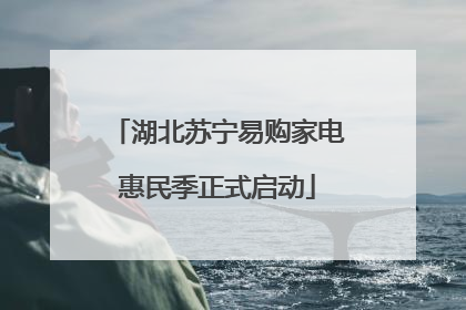 湖北苏宁易购家电惠民季正式启动
