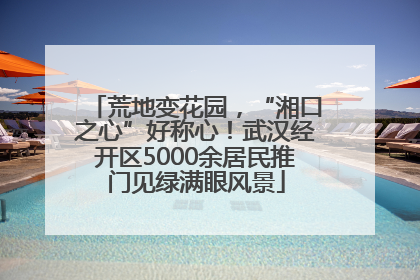 荒地变花园，“湘口之心”好称心！武汉经开区5000余居民推门见绿满眼风景