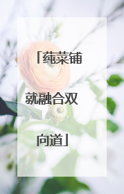 莼菜铺就融合双向道