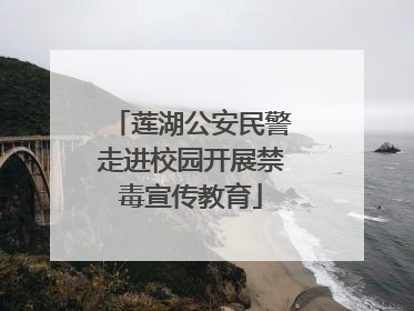 莲湖公安民警走进校园开展禁毒宣传教育