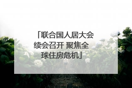 联合国人居大会续会召开 聚焦全球住房危机