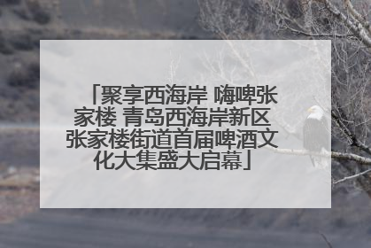聚享西海岸 嗨啤张家楼 青岛西海岸新区张家楼街道首届啤酒文化大集盛大启幕