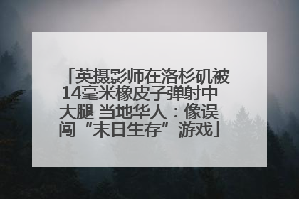 英摄影师在洛杉矶被14毫米橡皮子弹射中大腿 当地华人：像误闯“末日生存”游戏