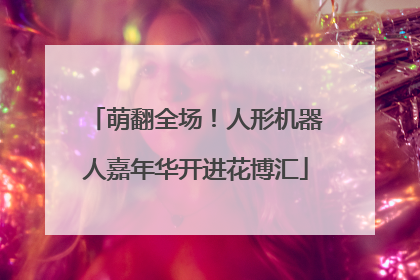 萌翻全场！人形机器人嘉年华开进花博汇
