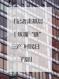 记者走基层｜玫瑰“链”三产 村民日子甜