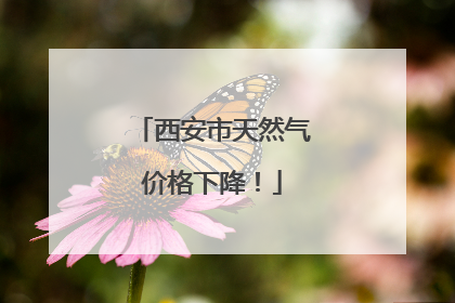 西安市天然气价格下降！