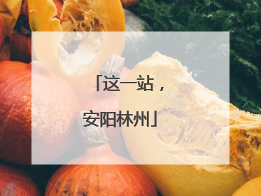 这一站，安阳林州