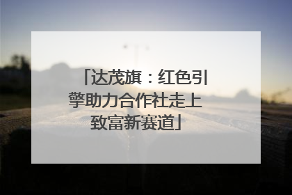 达茂旗：红色引擎助力合作社走上致富新赛道