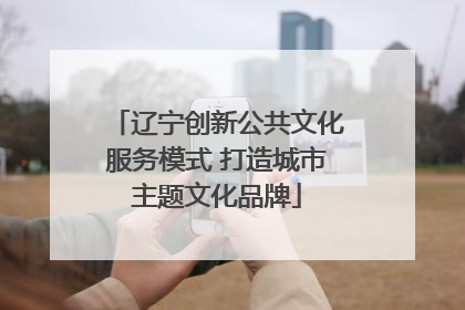 辽宁创新公共文化服务模式 打造城市主题文化品牌