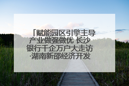 赋能园区引擎主导产业做强做优 长沙银行千企万户大走访·湖南新邵经济开发区专场活动举行
