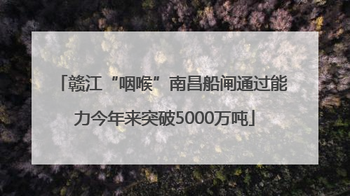 赣江“咽喉”南昌船闸通过能力今年来突破5000万吨