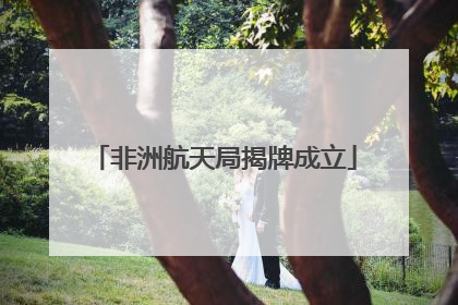 非洲航天局揭牌成立