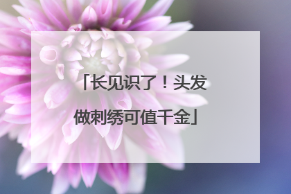 长见识了！头发做刺绣可值千金