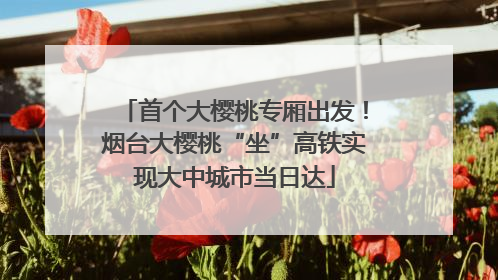 首个大樱桃专厢出发！烟台大樱桃“坐”高铁实现大中城市当日达
