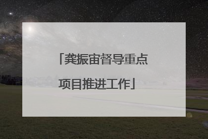 龚振宙督导重点项目推进工作