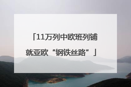 11万列中欧班列铺就亚欧“钢铁丝路”