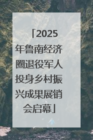 2025年鲁南经济圈退役军人投身乡村振兴成果展销会启幕