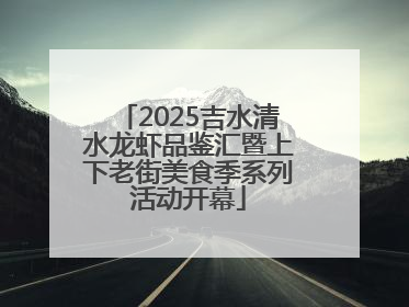 2025吉水清水龙虾品鉴汇暨上下老街美食季系列活动开幕
